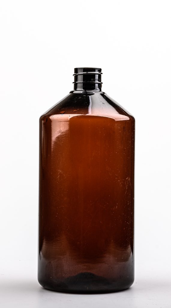 1 Litre Amber Şampuan Şişesi 28/410